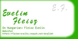 evelin fleisz business card